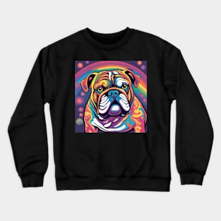 Psychedelic Bulldog Crewneck Sweatshirt